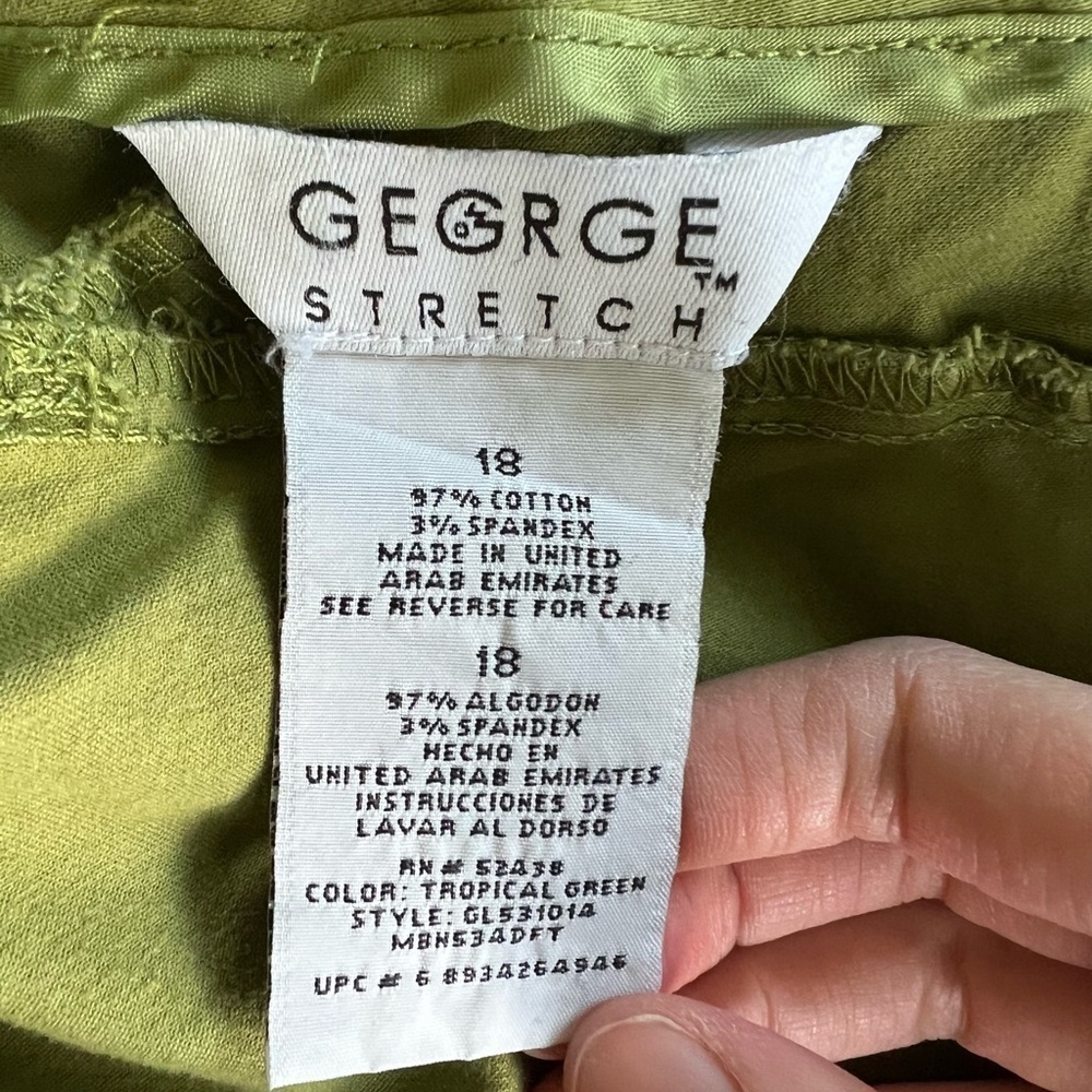 George Stretch Women’s Green Skirt - Picture 3 of 3